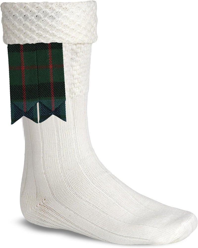 Allsafe Traders Store Scottish Tartan Kilt Flashes with Elastic Adjusters - Image 2